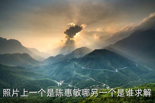 照片上一個(gè)是陳惠敏哪另一個(gè)是誰求解