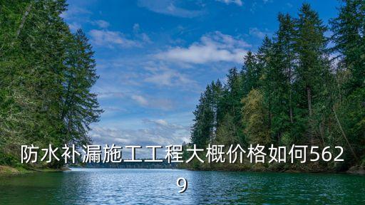 防水補漏施工工程大概價格如何5629