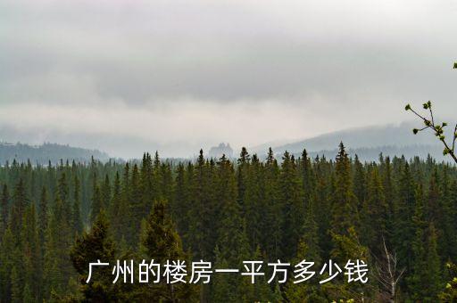 廣州的樓房一平方多少錢