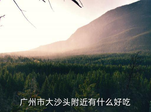 廣州大沙頭碼頭附近吃飯地方，大沙頭碼頭附近有沒有餐館