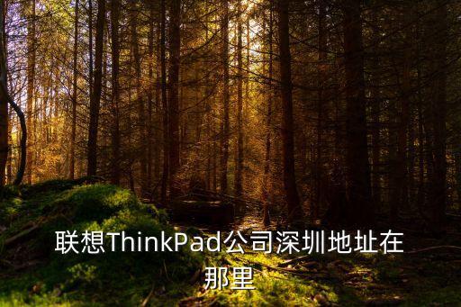 聯想總部遷至深圳，聯想ThinkPad公司深圳地址在那里