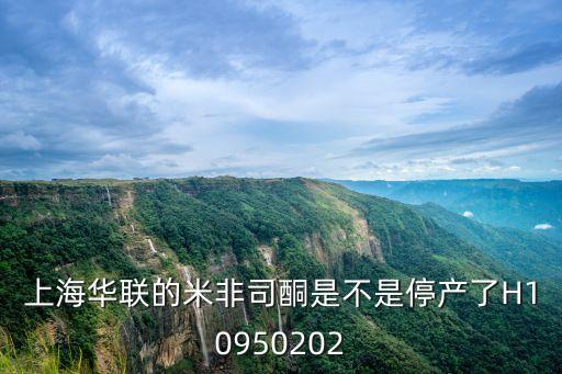 上海華聯的米非司酮是不是停產了H10950202