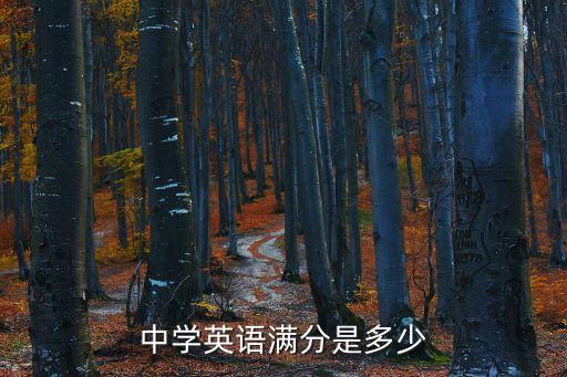 中學英語滿分是多少