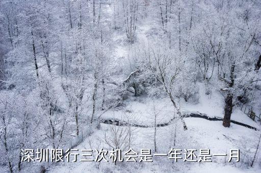 深圳限行三次機會是一年還是一月