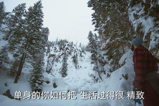 單身的你如何把 生活過得很 精致