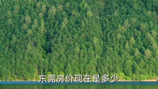 東莞房價現在是多少
