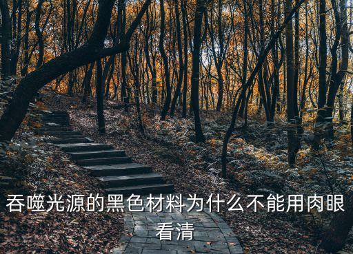 吞噬光源的黑色材料為什么不能用肉眼看清