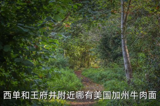 西單和王府井附近哪有美國加州牛肉面
