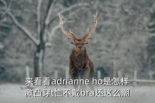 來看看adrianne ho是怎樣激凸穿t恤不戴bra還這么潮