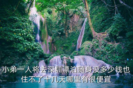 小弟一人將去深圳漂泊隨身沒多少錢也住不了十幾天哪里有很便宜