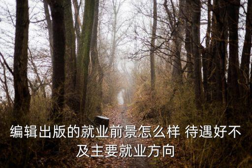 深圳出版行業怎么樣，編輯出版的就業前景怎么樣 待遇好不及主要就業方向