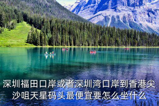 深圳福田口岸或者深圳灣口岸到香港尖沙咀天星碼頭最便宜要怎么坐什么
