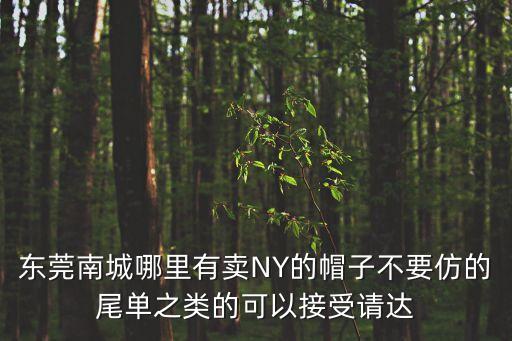 東莞南城哪里有賣NY的帽子不要仿的尾單之類的可以接受請(qǐng)達(dá)