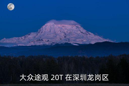 大眾途觀 20T 在深圳龍崗區