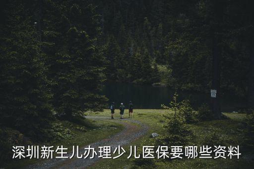 深圳新生兒辦理少兒醫保要哪些資料