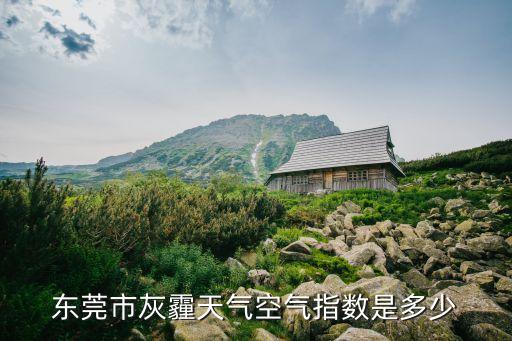 東莞市灰霾天氣空氣指數是多少