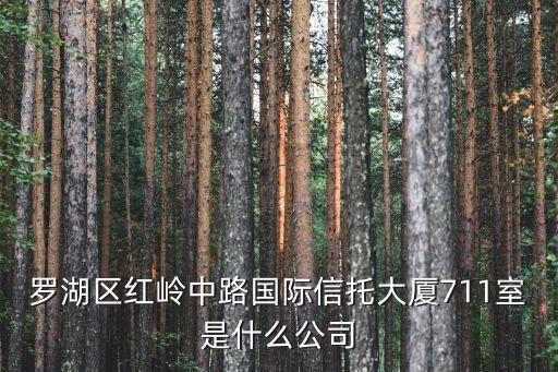 深圳國(guó)際信托大廈附近住店，羅湖區(qū)紅嶺中路國(guó)際信托大廈711室是什么公司