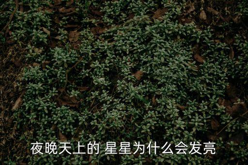夜晚天上的 星星為什么會發(fā)亮