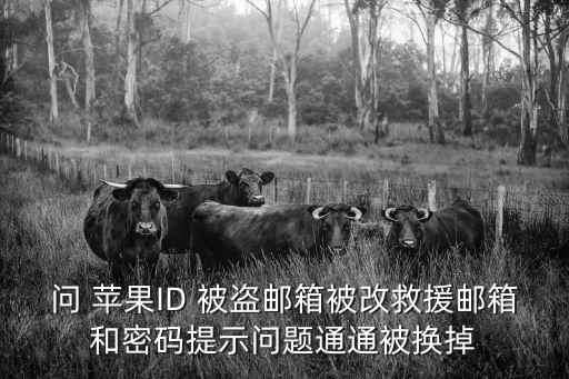 問 蘋果ID 被盜郵箱被改救援郵箱和密碼提示問題通通被換掉
