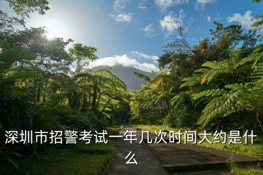 深圳每年招警，深圳市招警考試一年幾次時間大約是什么