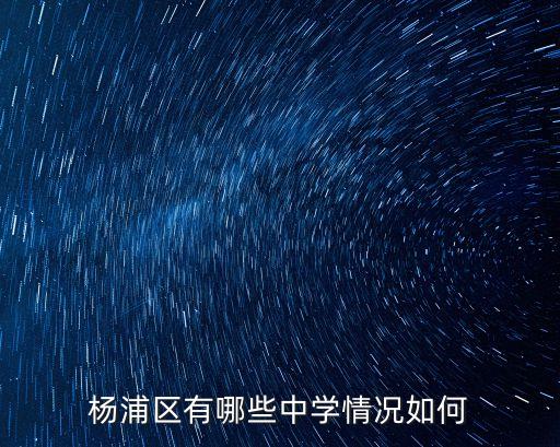上海市楊浦區臨青中學，楊浦區有哪些中學情況如何