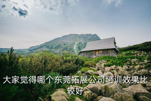大家覺得哪個東莞拓展公司培訓效果比較好