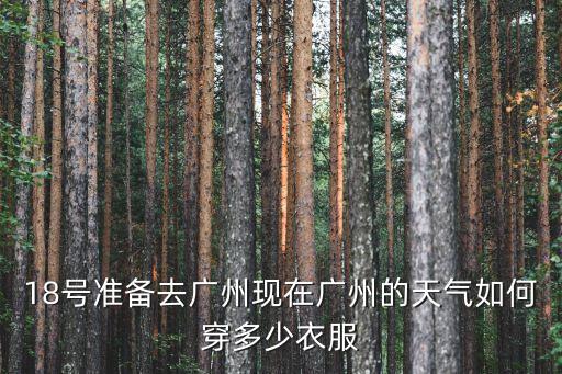 18號準備去廣州現在廣州的天氣如何穿多少衣服
