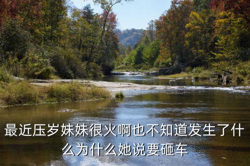 最近壓歲妹妹很火啊也不知道發(fā)生了什么為什么她說要砸車