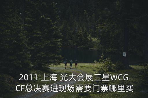 2011 上海 光大會展三星WCG CF總決賽進現場需要門票哪里買