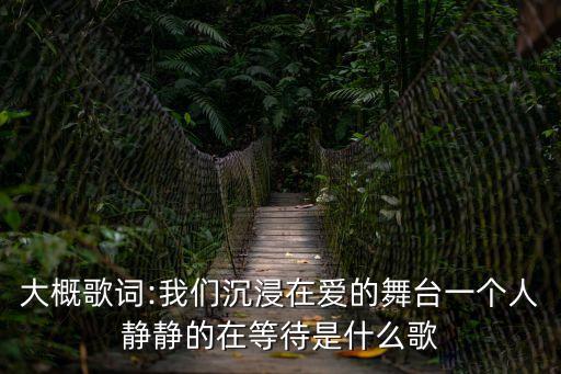 大概歌詞:我們沉浸在愛(ài)的舞臺(tái)一個(gè)人靜靜的在等待是什么歌