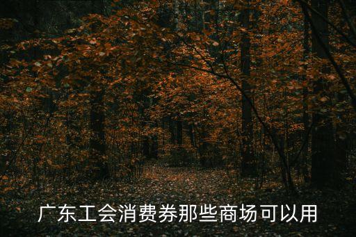 廣州工會超市，廣東工會消費券那些商場可以用