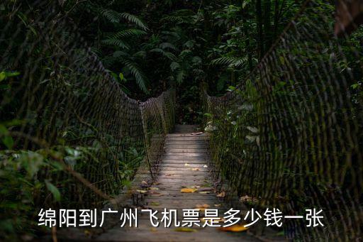 綿陽到廣州飛機票是多少錢一張