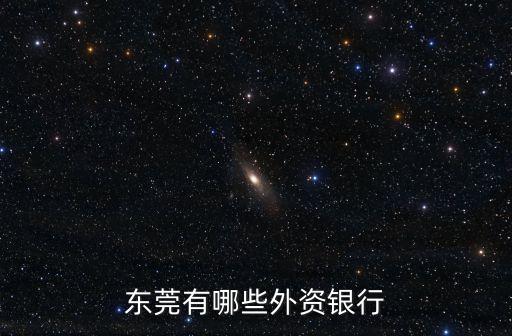 東莞有哪些外資銀行