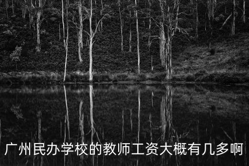 廣州民辦學校的教師工資大概有幾多啊