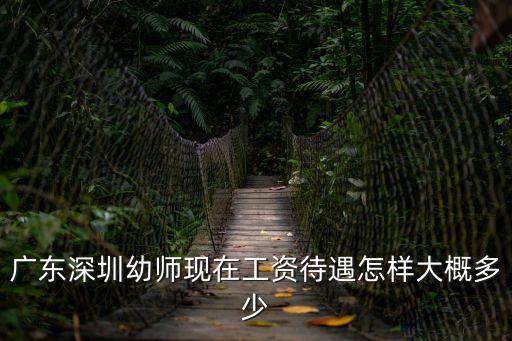廣東深圳幼師現在工資待遇怎樣大概多少