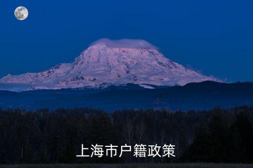 上海市戶籍政策
