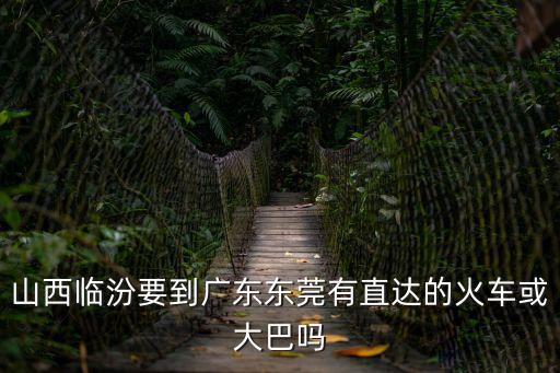 山西臨汾要到廣東東莞有直達的火車或大巴嗎