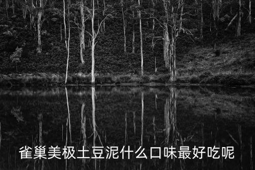 雀巢美極土豆泥什么口味最好吃呢