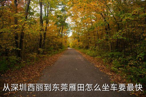 深圳西站到東莞雁田公交，從深圳平湖華南城西站到東莞鳳崗雁田南山第一工業(yè)城怎么搭車  搜