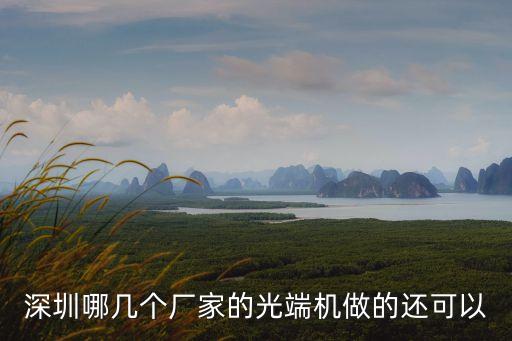 深圳哪幾個廠家的光端機做的還可以