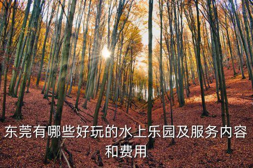 東莞避暑有水玩的地方，東莞常平有哪些玩水的地方