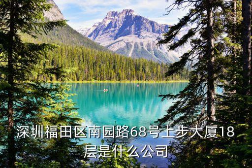 深圳南華氣體，深圳福田區南園路68號上步大廈18層是什么公司