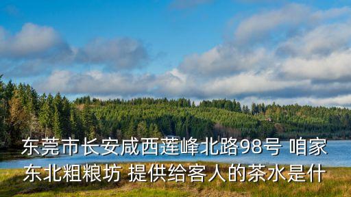 東莞市長安咸西蓮峰北路98號 咱家東北粗糧坊 提供給客人的茶水是什