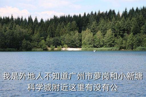 我是外地人不知道廣州市蘿崗和小新塘科學城附近這里有沒有公
