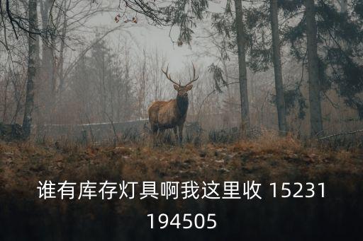 誰有庫存燈具啊我這里收 15231194505