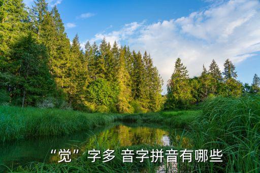 覺的多音字