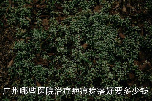 廣州哪些醫(yī)院治療疤痕疙瘩好要多少錢