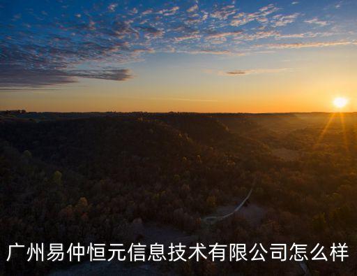 廣州易仲恒元信息技術有限公司怎么樣