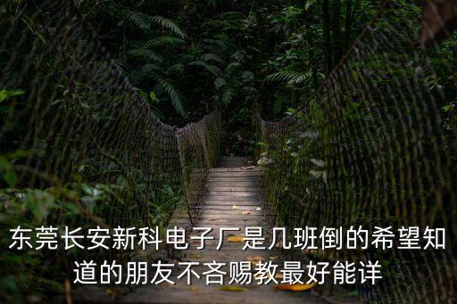 東莞長安新科電子廠是幾班倒的希望知道的朋友不吝賜教最好能詳