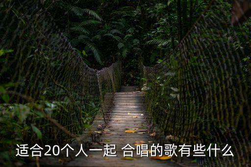 適合20個(gè)人一起 合唱的歌有些什么